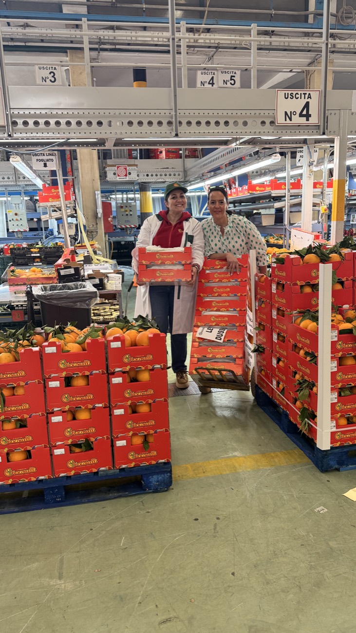 Anna Giacovelli und Stefania Lettini im Packhouse
